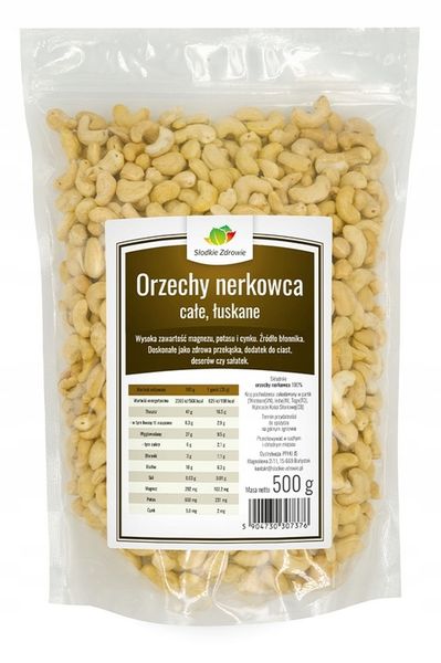 Orzechy NERKOWCA Nerkowce 500g NATURALNE CAŁE zdjęcie 1