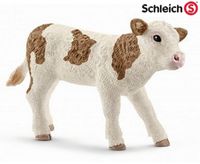 figurka schleich farm world 17073 simmental calf cielę 8cm zwierzęta domowe
