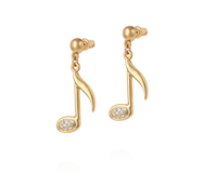 Kolczyki nutki z kryształkami z kolekcji Glamour Aria Martelle