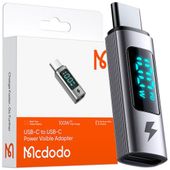 mcdodo adapter przejściówka usb-c usb typ c szybkie ładowanie 100w miernik