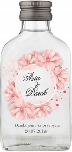 BUTELECZKI WESELNE Z NADRUKIEM UV 100ML - 20 szt. na Arena.pl