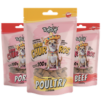 PRZYSMAKI DLA PSA TufTuf Mini Churros MIX SMAKÓW ZESTAW 3x100g