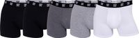 Bokserki męskie CR7 Basic Trunk 5 par black/dark grey/grey/white L