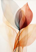 Plakat 64x90cm Eteryczne Liście