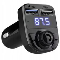 WIELOFUNKCYJNY Transmiter samochodowy DO ZAPALNICZKI USB CAR ADAPTER AUTA