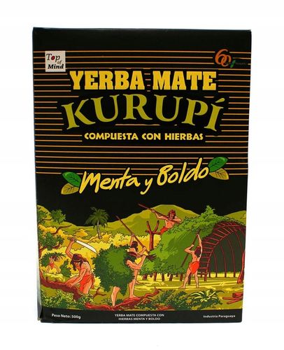 Yerba Mate Kurupi Menta Boldo 3x500g 1,5 Kg na Arena.pl