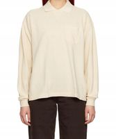 Damska beżowa koszulka polo z długim rękawem Frat r. L