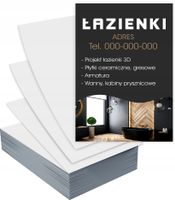 Ulotki A6 reklamowe firmowe ŁAZIENKI WANNY GOTOWY PROJEKT GRATIS 1000 szt