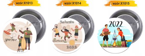 Przypinki buttony KOLONIE LETNIE 2022 HIT na Arena.pl