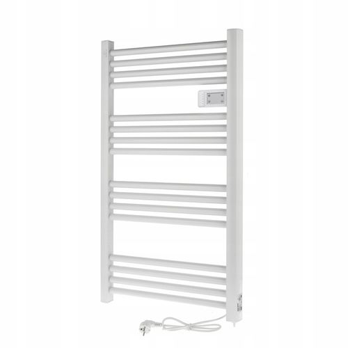 GRZEJNIK ŁAZIENKOWY ELEKTRYCZNY drabinka programator termostat BIAŁY na Arena.pl