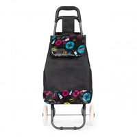 WÓZEK ZAKUPOWY MODERNHOME DUŻE KOŁA Z WODOODPORNYM KRZESEŁKIEM