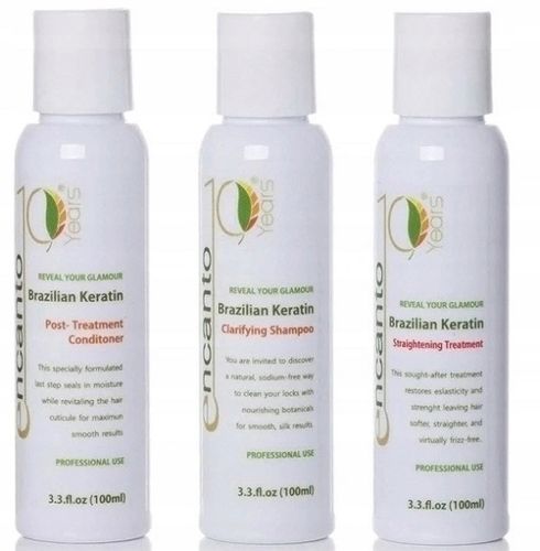 ENCANTO Do Brasil KIT KERATYNOWE PROSTOWANIE WŁOSÓW ZESTAW 3x100ml na Arena.pl