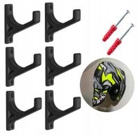 Wieszak na kask rowerowy motocyklowy mtb uchwyt haczyk czarny wkręty