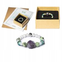 Pierścionek kamienie ZODIAK RYBY- AKWAMARYN, K. KSIĘŻYCOWY, AMETYST, TURKUS