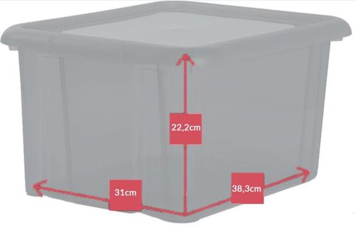 Pudełko Funny 18L niebieskie na Arena.pl