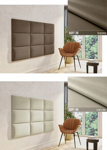 60 X 30 PANELE ŚCIENNE TAPICEROWANE WEZGŁOWIE SOFT na Arena.pl