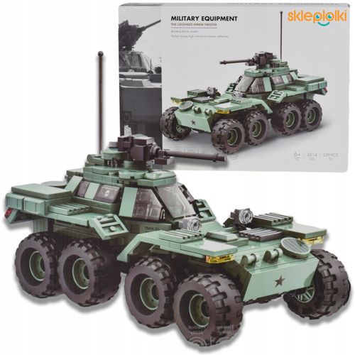 KLOCKI KONSTRUKCYJNE POJAZD ROZPOZNAWCZY ZESTAW DLA DZIECI WOJSKO MODEL na Arena.pl