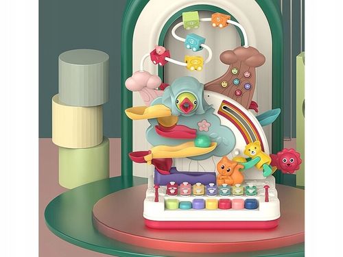 Interaktywny Tor kulkowy GRA MAGNETYCZNA NAKARM PTASZKA CYMBAŁKI PIANINO na Arena.pl