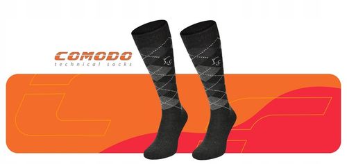 Klasyczne podkolanówki jeździeckie w romby SPDJ na Arena.pl