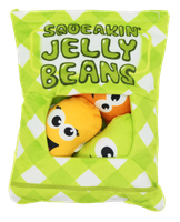 Zabawka dla psa paczka żelek z fasolkami i piszczałką 15x20cm UNIQ PETS