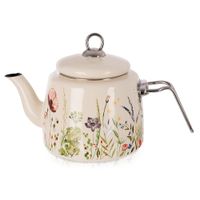 Czajnik Emaliowany do Gotowania Wody na Wodę Dzbanek Imbryk Maki 1,6L