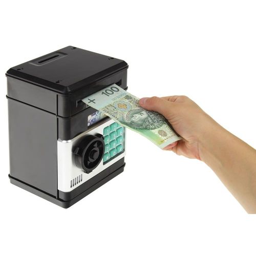 Sejf Bankomat Skarbonka Kod Hasło Światło Dźwięk na Arena.pl