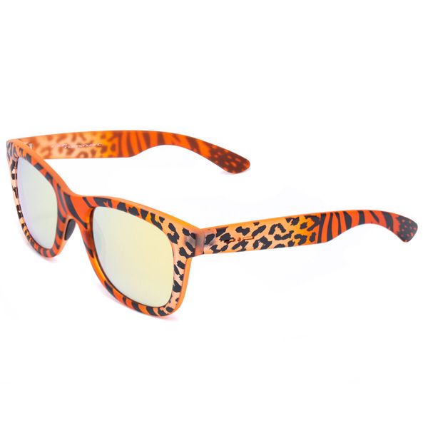 Gafas De Sol Italia Independent 0090V-GIR-000 - Deportivas, Montura 52 Mm, Color Marrón, Con Acabado De Terciopelo