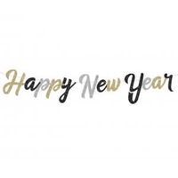 girlanda papierowa b&c happy new year 250cm brokat