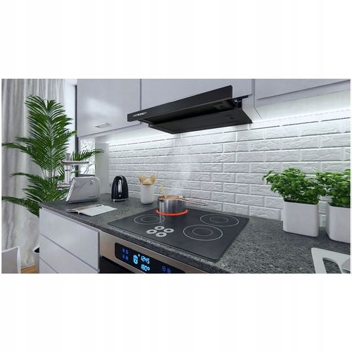 OKAP KUCHENNY PODSZAFKOWY 60cm CZARNY BERDSEN na Arena.pl