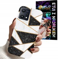 ETUI CASE DO REALME 9 5G - MARMUREK GEOMETRIA WZORY DLA KOBIET