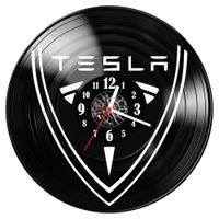 Zegar ścienny z płyty winylowej Tesla 1433.14