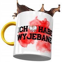 Kubek Żółty Śmieszny Ich Habe Wyj*Bane Prezent Z Nadrukiem Ze Zdjęciem