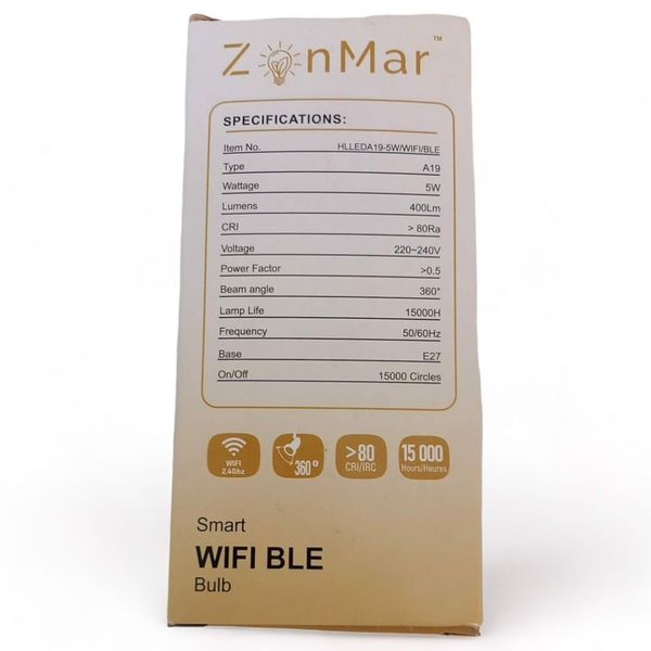 inteligentna żarówka e27 led a19 5w zonmar retro zdjęcie 1
