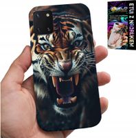 ETUI DO SAMSUNG GALAXY A81 - TYGRYS LEW SAFARI ZWIERZĘCE WZORY PLECKI