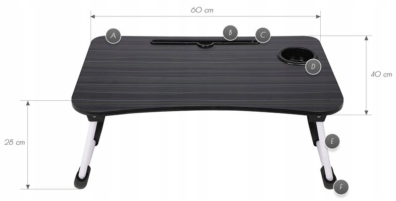 Stolik pod laptopa Interlook LFD-6040-BLACK zdjęcie 14