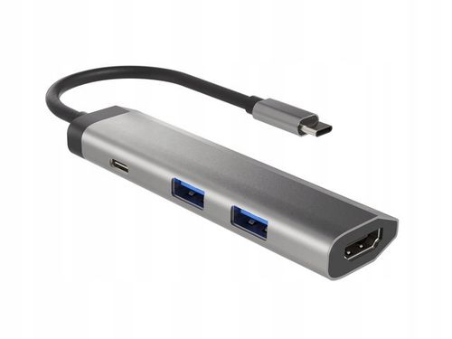 Hub USB Natec Fowler Slim USB-C - 2xUSB / HDMI na Arena.pl