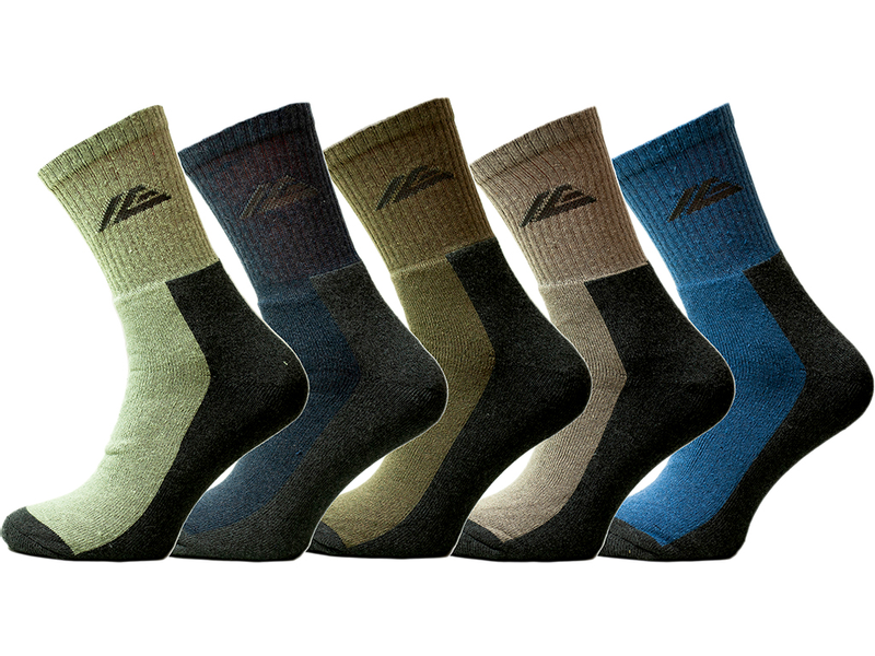 Grube skarpety thermo frotte bawełniane polskie mix 5 kolorów termofrota kolory 45-47 zdjęcie 1