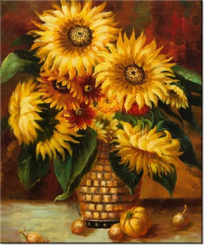 60CM 50CM OBRAZ ŚCIENNY KUNSZTOWNY BUKIET DRUK PŁÓTNO na Arena.pl