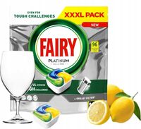 KAPSUŁKI DO ZMYWARKI FAIRY PLATINUM ALL IN ONE 96 SZT - SKUTECZNE