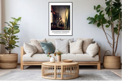 Plakat 13x18cm Design Girl Reading, Vermeer Vintage do Salonu na Arena.pl