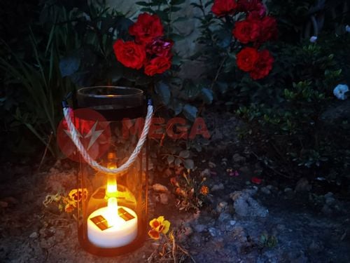 Lampa solarna ogrodowa latarnia LANTERN COLUMN LED HK-SL606-2 MK na Arena.pl