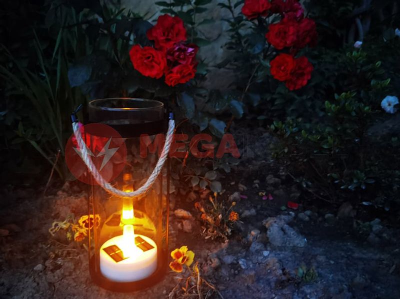 Lampa solarna ogrodowa latarnia LANTERN COLUMN LED HK-SL606-2 MK zdjęcie 7