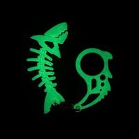 KEYSPINNER Zestaw BRELOCZEK do kluczy Keyrambit Rekin Świecący w ciemności