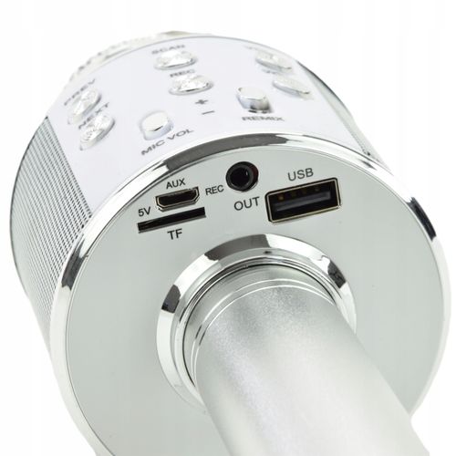 MIKROFON BEZPRZEWODOWY KARAOKE BLUETOOTH USB AUX na Arena.pl
