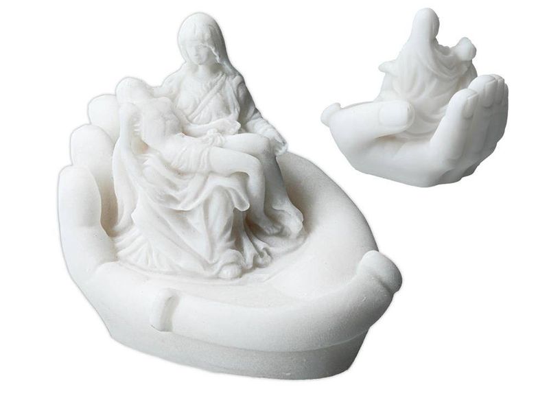 Pieta na dłoni 395-0469 Biały zdjęcie 3
