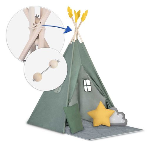 Namiot tipi dla dzieci NK-406 Nukido - zielony na Arena.pl