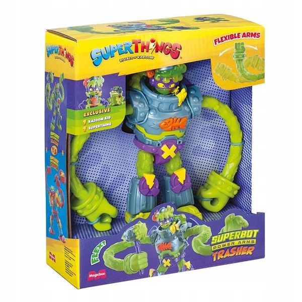SUPER ZINGS THINGS SUPERTHINGS SUPERBOT TRASHER POWER ARMS TRASHER 25109 zdjęcie 6