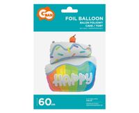Balon Folowy - Tort 60-lecie, idealna dekoracja na niezapomniane urodziny