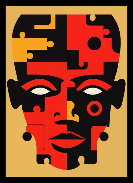 Plakat 21x29,7cm Puzzle Tożsamości zdjęcie 2