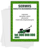 Ulotki A4 reklamowe firmowe 100 sztuk wiele wzorów SERWIS MASZYN